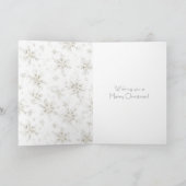 Snowflakes Christmas Pine Tree Ornaments Karte (Innenseite)