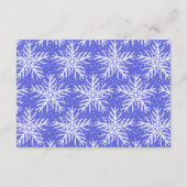 Snowflakes Country Wedding Directors Card Begleitkarte (Rückseite)