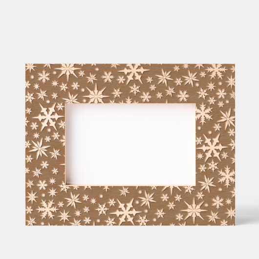 Snowflakes Design Geätzte Rahmen (Vorderseite)