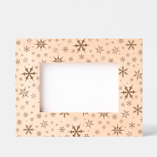 Snowflakes Design Geätzte Rahmen (Vorderseite)