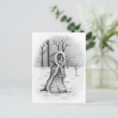 Snowflakes fangen Weihnachten Postkarte (Stehend Vorderseite)