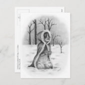 Snowflakes fangen Weihnachten Postkarte (Vorne/Hinten)