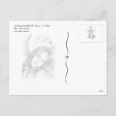 Snowflakes fangen Weihnachten Postkarte (Rückseite)