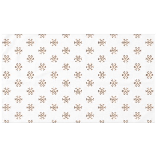Snowflakes Faux Gold Glitter Diamonds Christmas Tischdecke (Vorderseite (Horizontal))