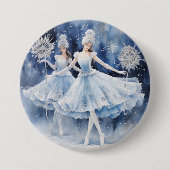 Snowflakes from The Nutcracker Ballet Button (Vorderseite)