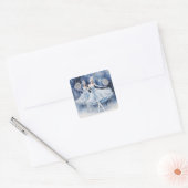 Snowflakes from The Nutcracker Ballet Quadratischer Aufkleber (Umschlag)