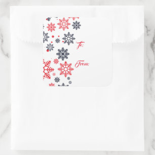 Snowflakes Geschenkartikel Aufkleber