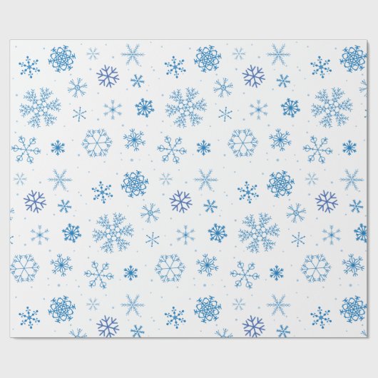 Snowflakes  geschenkpapier (Flach)