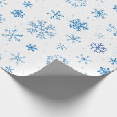 Snowflakes  geschenkpapier (Ecke)