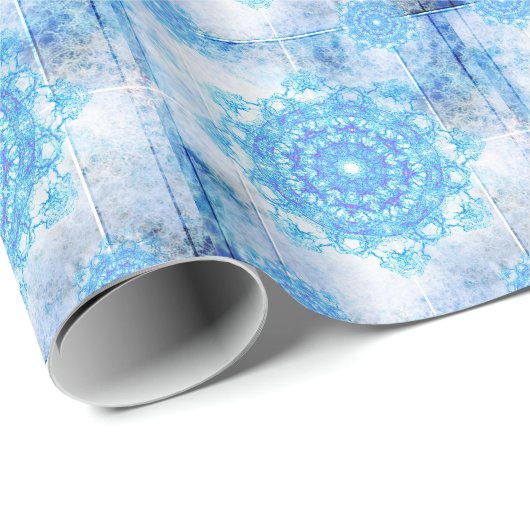 Snowflakes Geschenkpapier (Rolleneckpunkt)