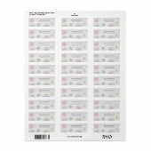 Snowflakes Holiday/Address Labels (Vorne)