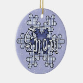 Snowflakes Holiday Keepake Ornament (Rechts)