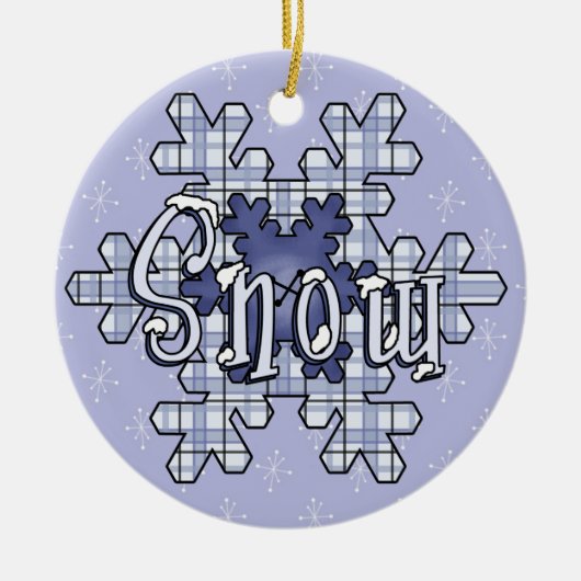 Snowflakes Holiday Keepake Ornament (Vorne)