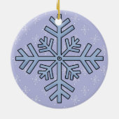 Snowflakes Holiday Keepake Ornament (Hinten)