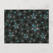 Snowflakes Holiday Postcard Postkarte (Vorderseite)