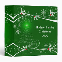 Snowflakes Holly Tree Foto Album - 1,5 in