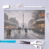 Snowflakes in Place Vendome Seidenpapier (Handwerk)