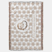 Snowflakes Jolly Santa Claus Decke (Vorderseite Vertikal)