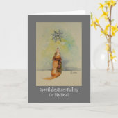 Snowflakes Keep FallingOn Karte (Gelbe Blume)