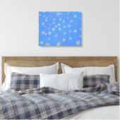 SNOWFLAKES LEINWANDDRUCK (Insitu (Schlafzimmer))