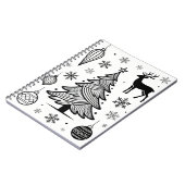 Snowflakes Line Art Notebook Notizblock (Linke Seite)