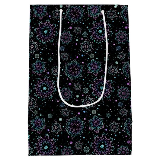 Snowflakes Mittlere Geschenktüte (Rückseite)