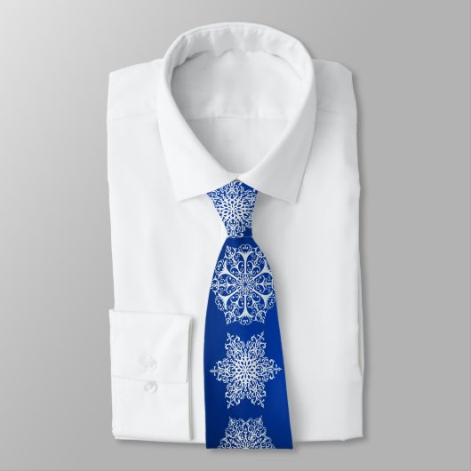Snowflakes Neck Tie Krawatte (Gebunden)
