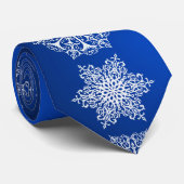 Snowflakes Neck Tie Krawatte (Gerollt)