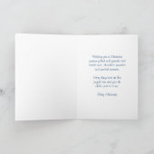 Snowflakes Niece & Family Frohe Weihnachtskarte Feiertagskarte (Innenseite)