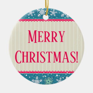 Snowflakes Ornamnet Keramik Ornament