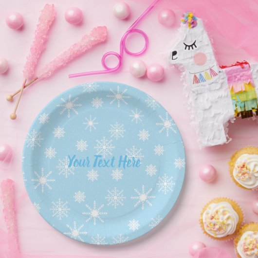 Snowflakes Party Paper-Teller mit benutzerdefinier Pappteller (Party)