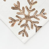 Snowflakes Pattern Gold Weihnachten Weihnachten Fleecedecke (Ecke)