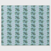 Snowflakes patterned gift wrap geschenkpapier (Flach)