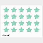 Snowflakes Peace Holiday Star Stickers (Blatt)