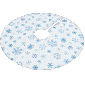 Snowflakes  polyester weihnachtsbaumdecke (Schrägansicht)