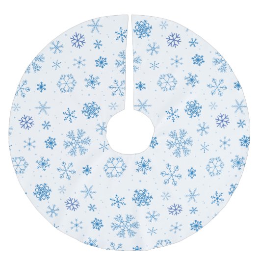 Snowflakes  polyester weihnachtsbaumdecke (Vorderseite)