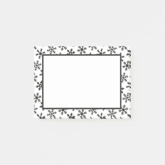 Snowflakes Post-it Klebezettel (Vorderseite)