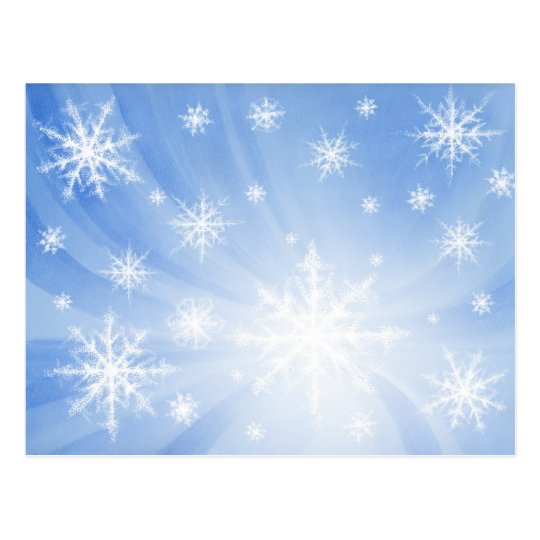 Snowflakes Postcard 01 Postkarte