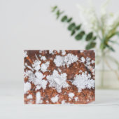 Snowflakes postkarte (Stehend Vorderseite)