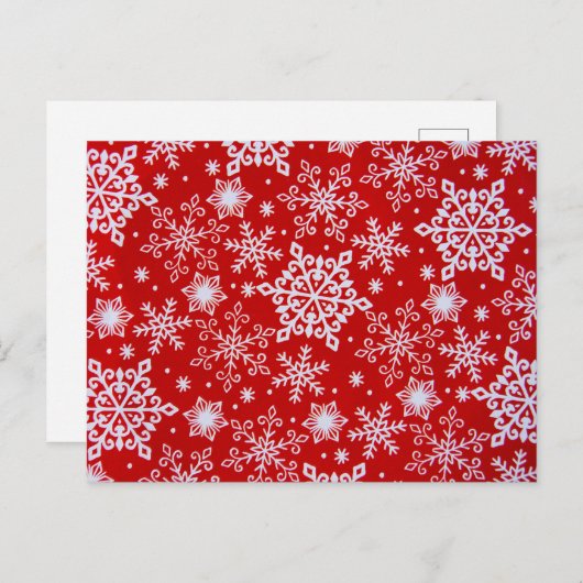 Snowflakes Postkarte (Vorne/Hinten)