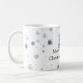 Snowflakes Racoon Winter Christmas Kaffeetasse (Links)