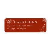 Snowflakes Script & Serif Family Rücksendeadresse (Vorne)