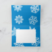 Snowflakes Speech Buble Fun Retro Comic Book Karte (Innenseite)