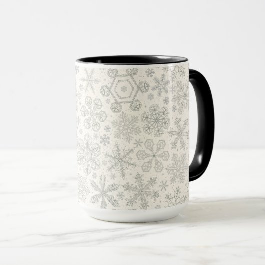 Snowflakes Tasse (VorderseiteRechts)