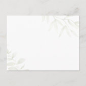 Snowflakes Wedding RSVP Card Einladungspostkarte (Rückseite)