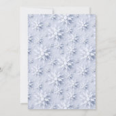 Snowflakes Weihnachten Corporate Holiday Party Einladung (Rückseite)