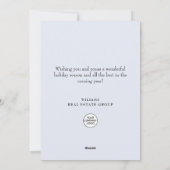 Snowflakes Weihnachten Unternehmensgrüße (Rückseite)