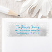 SNOWFLAKES Weihnachten Weihnachten Blauer Rücksend (Insitu)