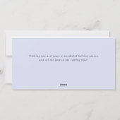 Snowflakes Weihnachtsbaum Firmengrüße Feiertagskarte (Rückseite)