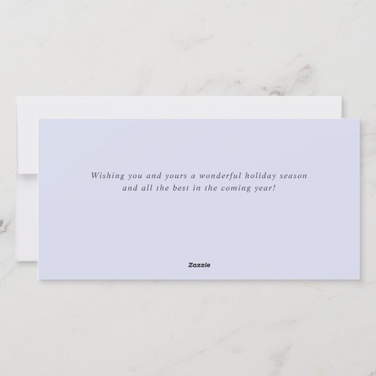 Snowflakes Weihnachtsbaum Firmengrüße Feiertagskarte (Rückseite)